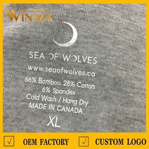 Logotipo personalizado Prensa de calor Lavado Cuidado Ropa Etiqueta Ropa de transferencia térmica Camiseta Hierro en Etiqueta de transferencia de calor para camisetas - Product Image 5
