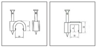 Colliers de serrage de câble en plastique, pinces de câble en Nylon Type R, pièces