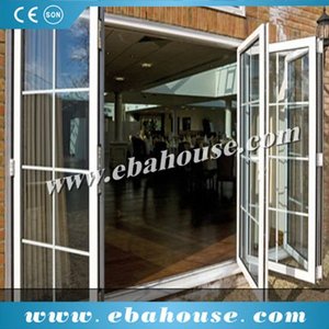 Cửa nhôm gấp lớn thủy tinh thiết kế pháp cửa nướng thiết kế cửa chính - Product Image 1