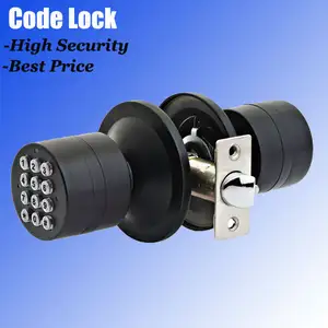 Intelligent Electronic Door Lock with Deadbolt, Knob, Push Button