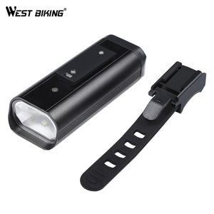 WEST BIKING Phare de vélo haute luminosité 3 modes IPX5 étanche USB rechargeable lumière avant de vélo 400LM 1200mAh lampe de poche d'avertissement - Product Image 2