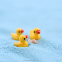 Petit canard jaune en plastique pour décoration de jardin, décoration de jardin chinois, décoration de maison et de jardin