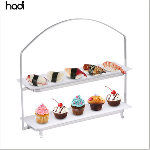 Espositore per Torte a 3 e 2 Piani in Melamina, Supporto Unico per Buffet in Hotel e Ristoranti - Product Image 5
