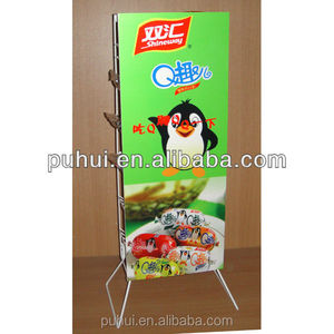 Tazza di cibo contenitore di esposizione stand da pavimento multi tiers filo rotante snack <span class=keywords><strong>display</strong></span> <span class=keywords><strong>rack</strong></span> con supporto del segno - Product Image 6