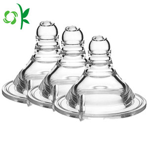 OKSILICONE riutilizzabile sicuro in Silicone per capezzolo personalizzato borraccia per bambini che alimenta capezzolo in Silicone morbido ciuccio per bambini - Product Image 2
