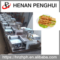 Corda giratória automática para churrasco, máquina para fazer espeto de carne