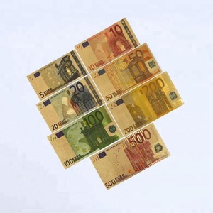 original factory price gold foil Euro note collective gift