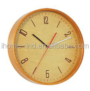Reloj de pared de madera, diseño Simple, redondo, personalizado, para promoción - Product Image 2