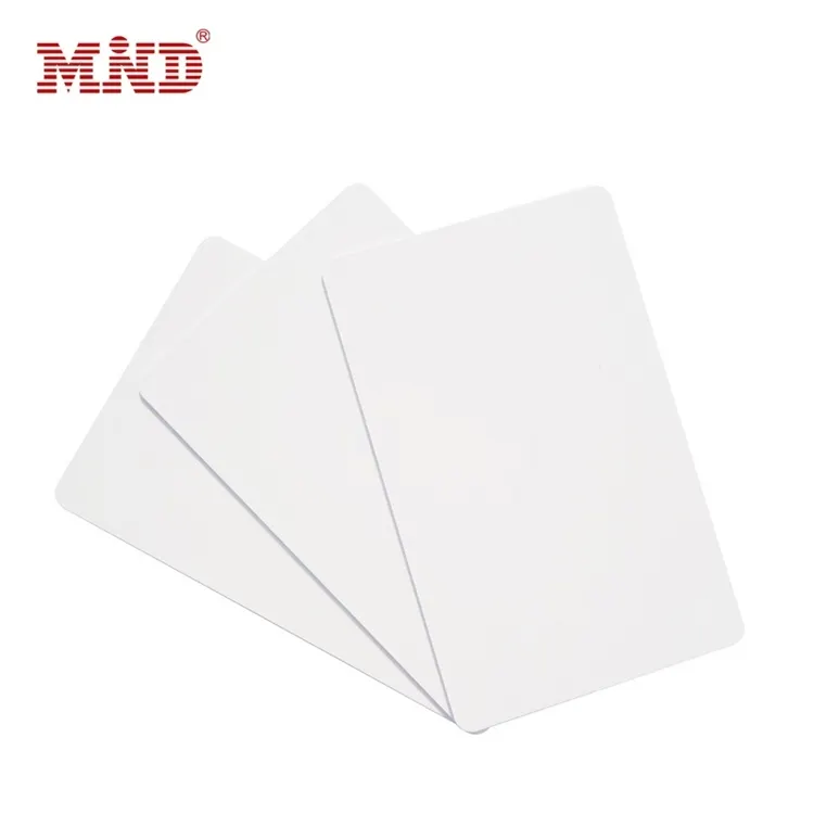 MDI105 rfid 125khz النافثة للحبر للطباعة حجم cr8 بطاقة هوية فارغة من الكلوريد متعدد الفينيل