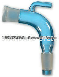 Adaptateur de laboratoire d'évent coudé personnalisable OEM Verrerie PC essentielle pour l'enseignement des applications chimiques 100 pièces quantité minimale de commande fournitures de laboratoire - Product Image 1