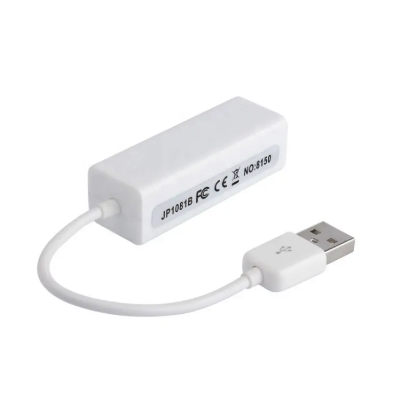 RJ45 10/100 adaptör dönüştürücüsüne 2.0 Mbps USB Ethernet LAN ağı Dongle desteği