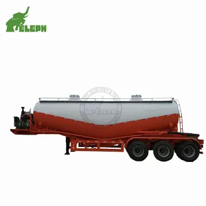 Çin'de yapılan yüksek kaliteli çin 3 akslar kuru dökme çimento tozu teslimat tankı kamyon yarı römorku