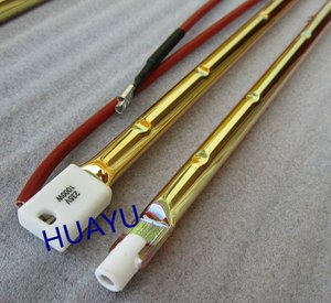 क्वार्ट्ज हलोजन आईआर लैंप 1500W 235V के साथ सोने के रंग - Product Image 3