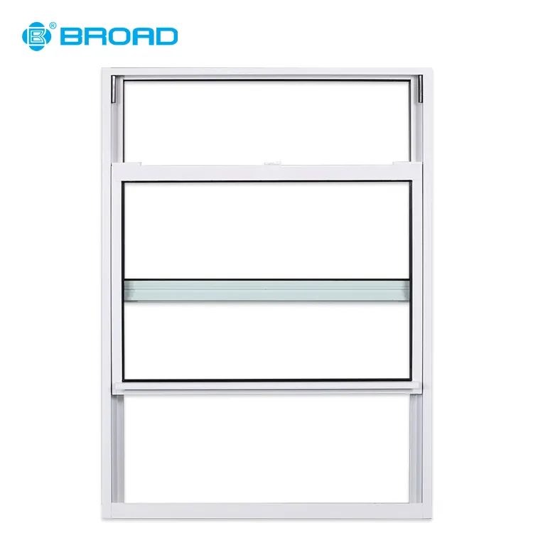 American style aluminum double hung sliding pull up window