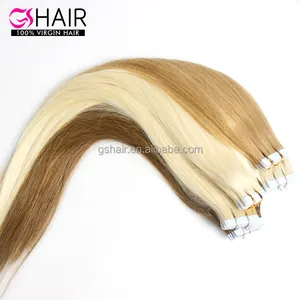 Nieuwe Collectie Europese 100% Remy Human Hair Extension Tape In Clip Hair Extensions, Keratine Gshair Voor Zwarte Vrouwen