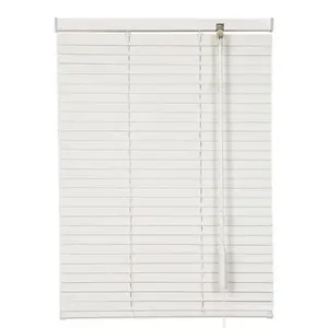 White Color Basswood Venetian Blinds Paulownia Wood Curtain For Window Shutter