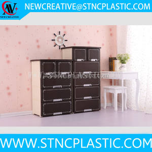 Rotin <span class=keywords><strong>Tour</strong></span> En <span class=keywords><strong>Plastique</strong></span> Bac De <span class=keywords><strong>Rangement</strong></span> Organiser Pack Maison Armoire Tiroir Large - Product Image 2