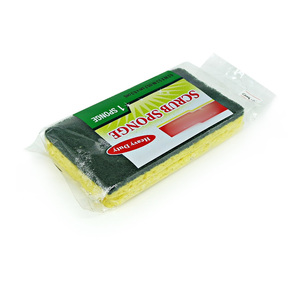 1 Stück Hochleistungs-Küchen peeling Clean Cellulose schwamm mit Nylon Scourer Scouring Pad - Product Image 5