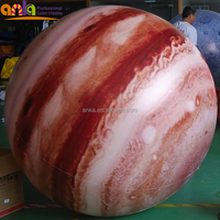 Ballon lunaire gonflable LED de grande taille de type planète, vente chaude