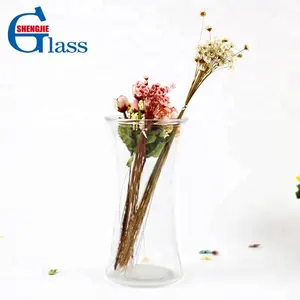 Vase à fleurs en verre Transparent 800ml, flacon cylindrique décoratif Super Transparent