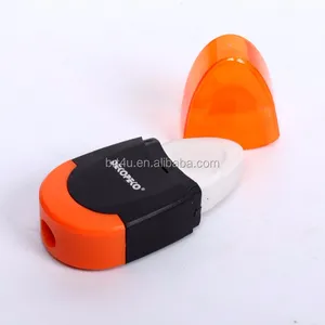 wholesale 2 in 1 rubber eraser with pencil sharpener for kids students or office staff