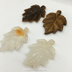 Suministro mezcla piedra hoja forma colgante - Product Image 2