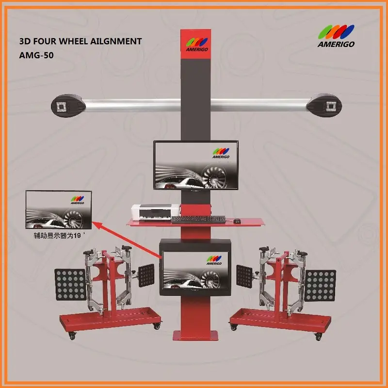 Amerigo AMG-50 ماكينة ضبط استقامة العجلات ، 3D عجلة المحاذاة للبيع