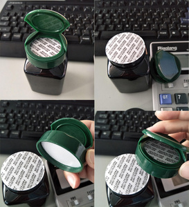 Quadrato nero Lucido Autoadesivo della Guarnizione di Plastica Bottiglia di Pillola 200cc - Product Image 5