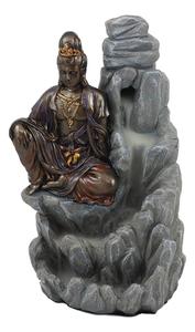 พระโพธิสัตว์เจ้าแม่กวน<span class=keywords><strong>อิ</strong></span><span class=keywords><strong>ม</strong></span>รูปปั้นกระถาง<span class=keywords><strong>ธูป</strong></span>7.5 "สูงตะวันออกตรัสรู้ไหล - Product Image 4