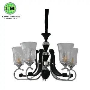 Melhor vender barato ferro lustre iluminação decoração para interior madeira lustre iluminação madeira pingente luz