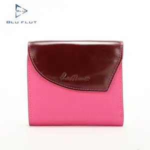 Blu Flut custom brand lady genuine leather wallets with coin pockets women coin pocket purse