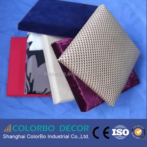 Velluto Acustica del Suono Assorbimento Del Tessuto Coperto Da Parete Pannello di Prezzo - Product Image 2