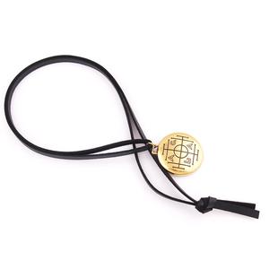 Collar con Colgante de Riqueza AGLA Chapado en Oro N422 con Garantía Comercial, Amuleto de Dinero Medieval con Runas Vikingas - Product Image 6