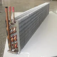 Aluminium Materiaal Lameltype Koperen Buis Verdamper En Condensor Voor Airconditioner