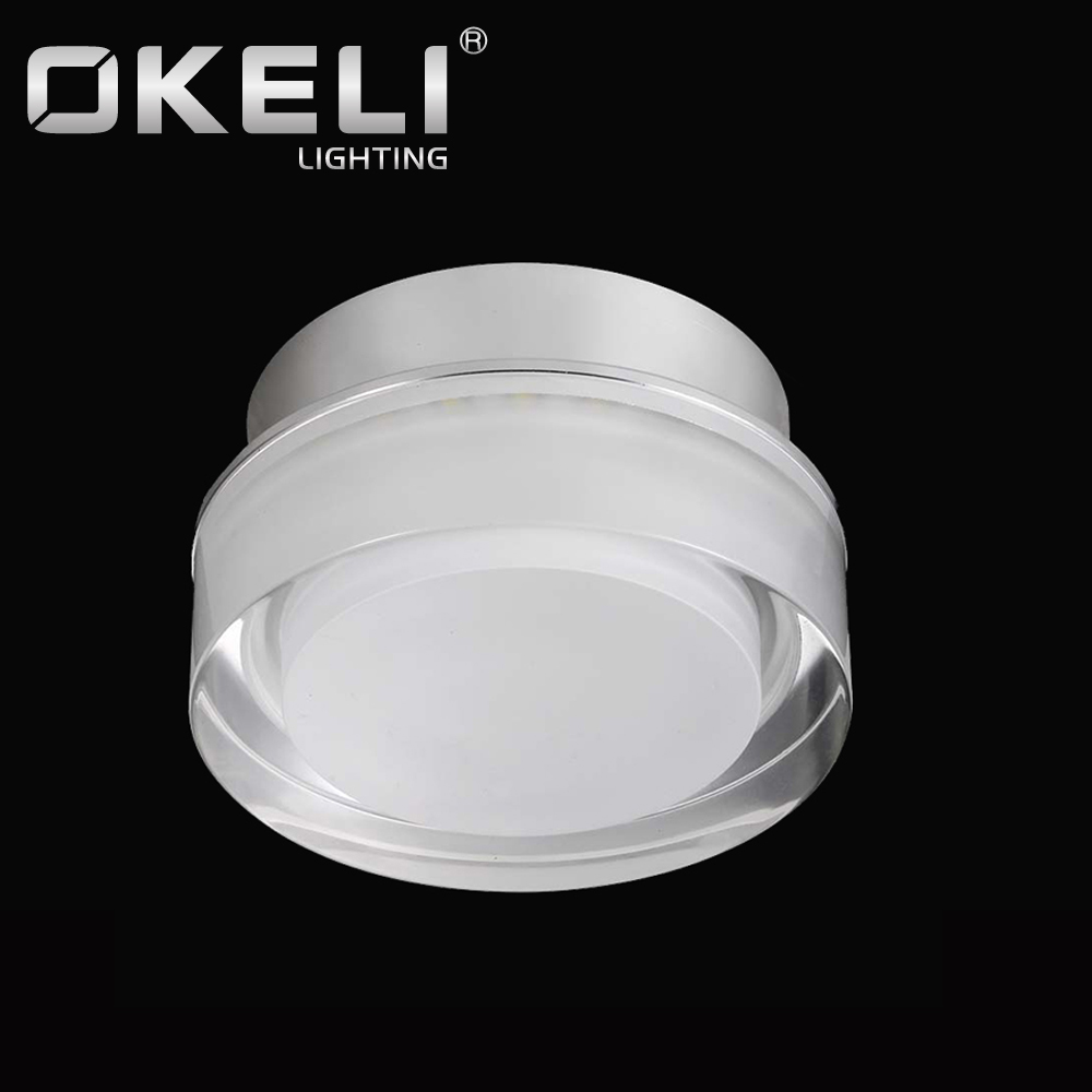 OKELI Tunis Market Hot Sale Acrylic Spot Light 5w color changing Aluminum Recessed Ceiling decorative down light SMD