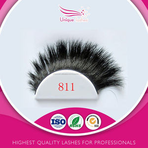 Comercio al por mayor de china negro real horse fur pestañas en las pestañas postizas - Product Image 5