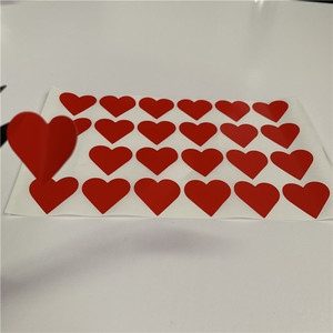 China goede leverancier Fabriek accepteren aangepaste kus cut adhesive hartvorm <span class=keywords><strong>sticker</strong></span> <span class=keywords><strong>label</strong></span> - Product Image 3