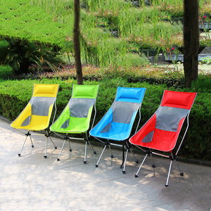 Mobilier d'extérieur portable ultraléger en aluminium 7075 pour l'aviation Chaise pliante moderne pour plage Moon Fishing Park School Outdoor - Product Image 6