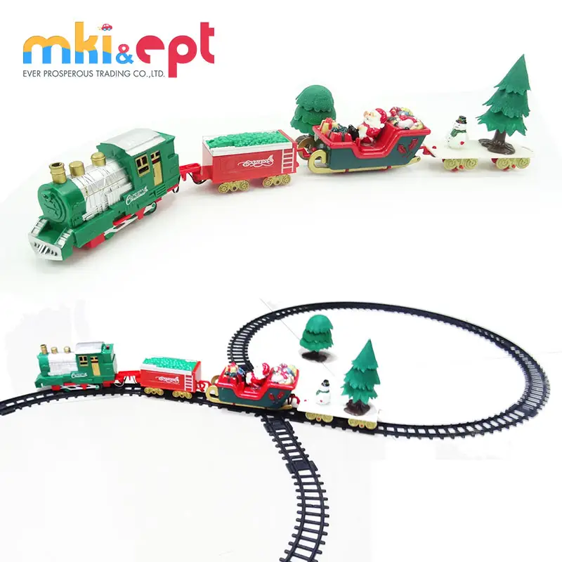 EPT電車おもちゃクリスマスプラスチックおもちゃ電車トラックセット