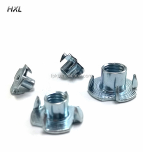 Écrou à quatre griffes en acier inoxydable, M3 M4 M5 M6 <span class=keywords><strong>M8</strong></span>, insert en bois - Product Image 1