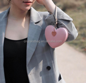 Ví Da Thật Hình Trái Tim Cho Nữ, Có Khóa Kéo, Cỡ Nhỏ Dễ Thương - Product Image 5