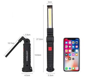 Lampe de travail LED rechargeable USB portable grande taille avec base magnétique lumière blanche froide pour la réparation de voiture et le travail de jardin/paysage - Product Image 3