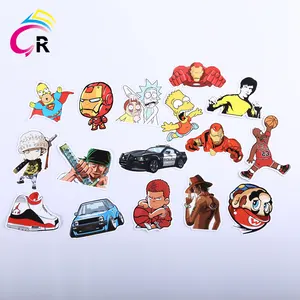 Neue ankunft professioneller anbieter pvc cartoon wasserdicht adhesive wandaufkleber dekoration auto aufkleber design