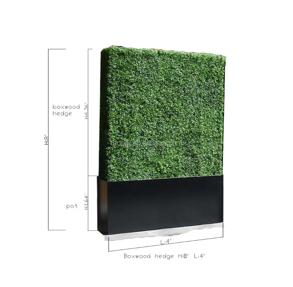 Vertical Garden Outdoor Decor Artificial Plastic Grass Wall Green Plant Hedge