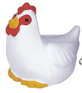 Joli mini poulet balle anti-stress compressible PU mousse poulet anti-stress jouet