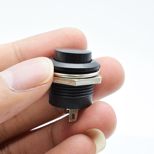 16 mm Plastic <strong>Button</strong> <strong>Switch</strong> R13-507 With Screw Momentary Black <strong>Push</strong> <strong>Button</strong> <strong>Switch</strong> - Product Image 5