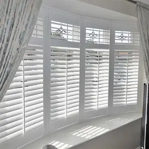 External Plantation Shutter German White Aluminium Window Shutters