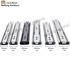 Meilong phần cứng tủ bếp đồ nội thất mở rộng đầy đủ ngăn kéo trượt đường sắt Stopper ngăn kéo Runner với 37mmfor đồ nội thất nhà máy - Product Image 2