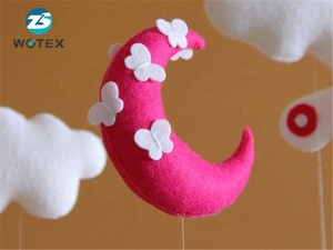 Design alla moda di Colore Rosa del bambino mobile della ragazza nursery cellulari Farfalla Luna e le nuvole Mobile per il bambino - Product Image 3