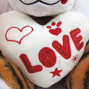 Personnalisé Valentine lion/<span class=keywords><strong>tigre</strong></span>/léopard en peluche <span class=keywords><strong>animal</strong></span> en peluche jouets - Product Image 5